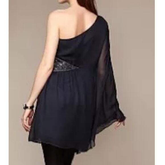 NWT Free People In The Moonlight Beaded One Shoulder Dress - Picture 7 of 7